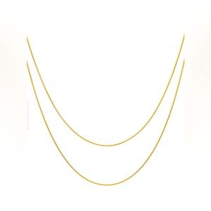 Heart Made of Gold 18k Gold Plated Double-Chain Necklace